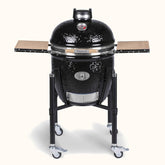 kamado gril monolith classic pro series 2.0 s vozikom a bocnymi policami cierny
