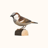Vrabec domový drevená dekorácia