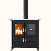 sporak na drevo Klaretta, smaltovana liatina, varna platna, rura na pecenie