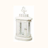 biely kovovy dekorativny lampas Chantal